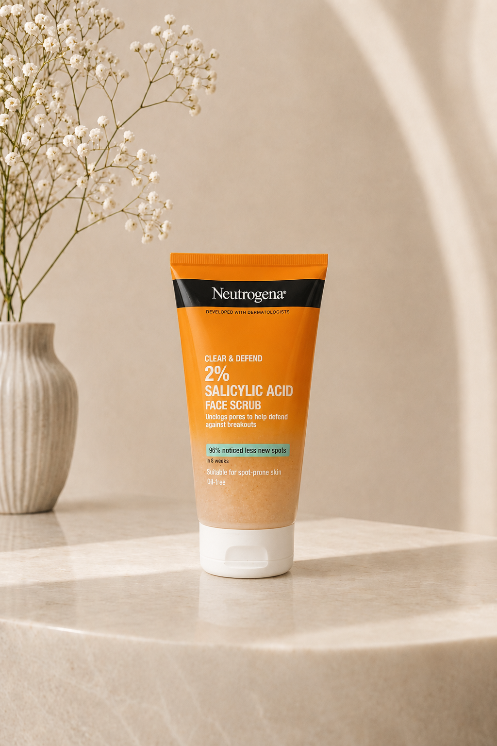NEUTROGENA Clear & Defend 2% Salicylic Acid Face Scrub