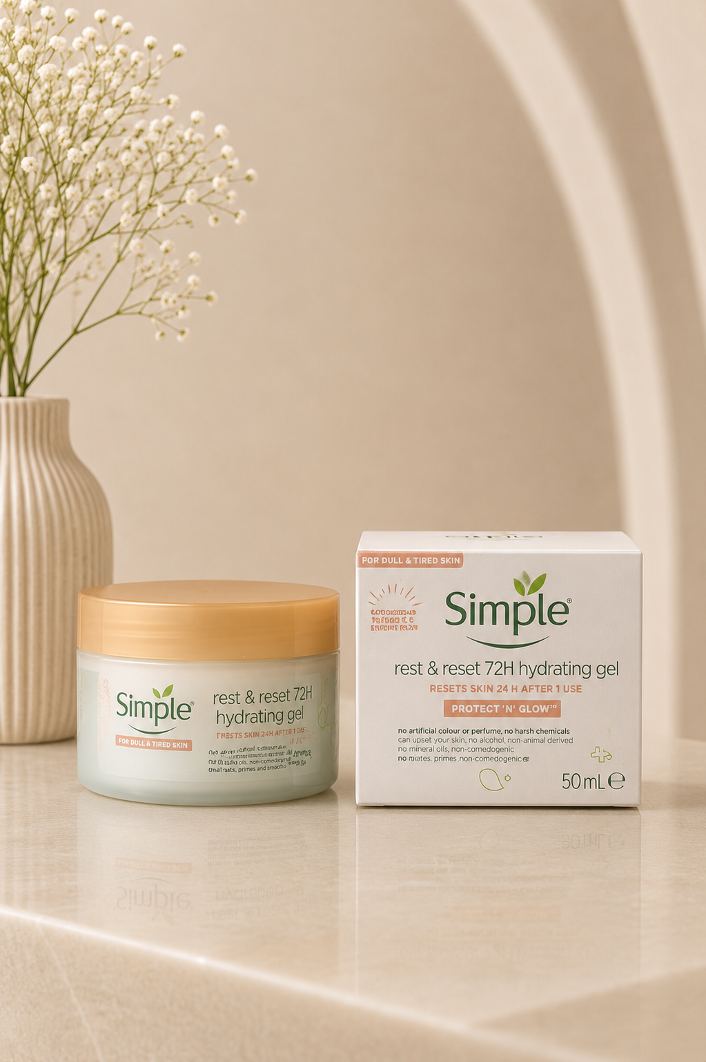 Simple Protect ‘n Glow Brightening Gel Cream