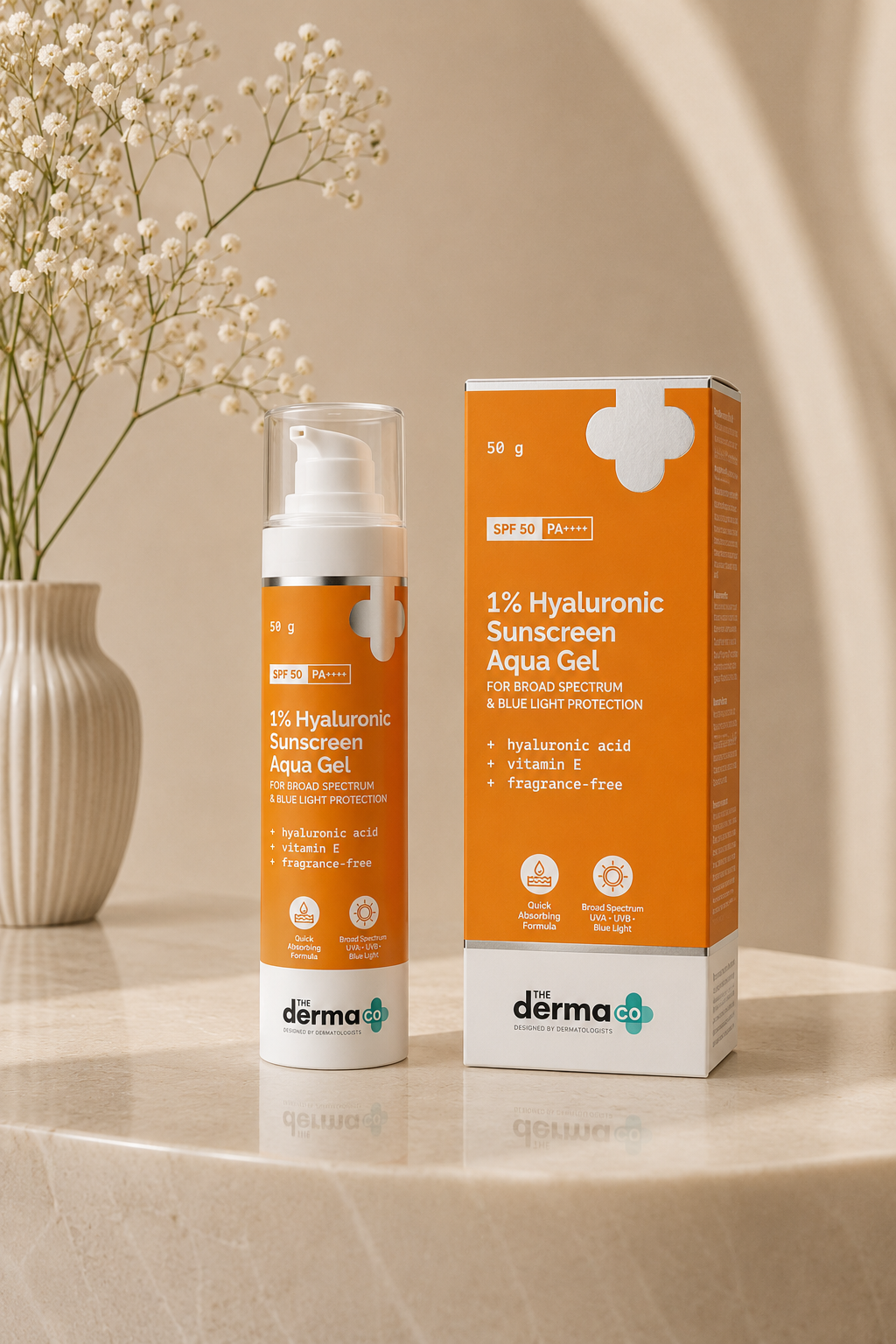 The Derma Co. 1% Hyaluronic Sunscreen Aqua Gel