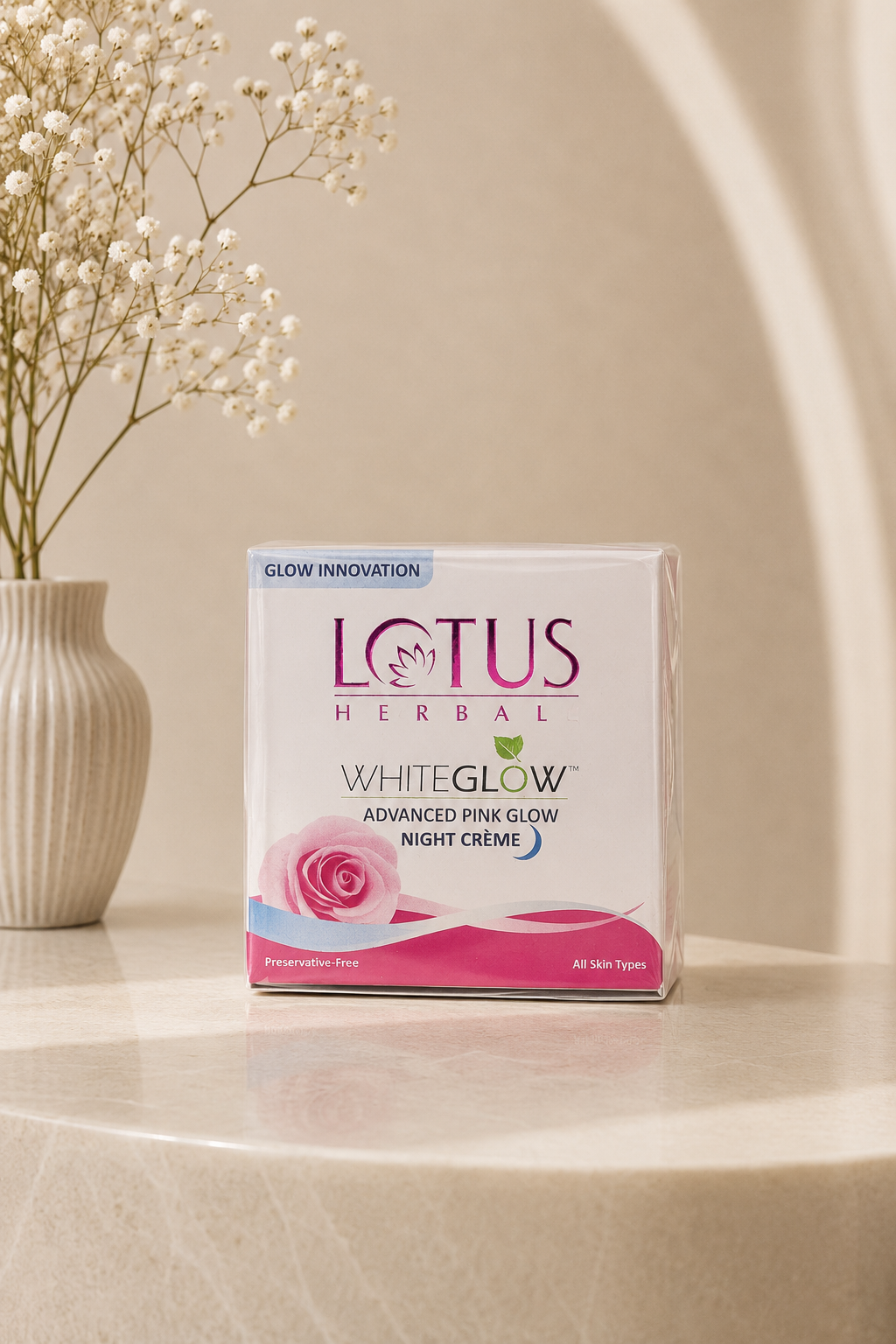 Lotus Herbals WhiteGlow Advanced Pink Glow Brightening Night Cream